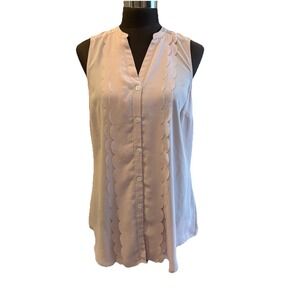 Meadow Rue Blouse Women's 12 Ruffle Scalloped Anthropologie Tank Top Casual